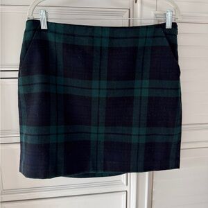 Banana Republic Blackwatch Plaid Mini Skirt